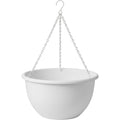 Ridg Hanging Plastic Planter White 9 in with Chain